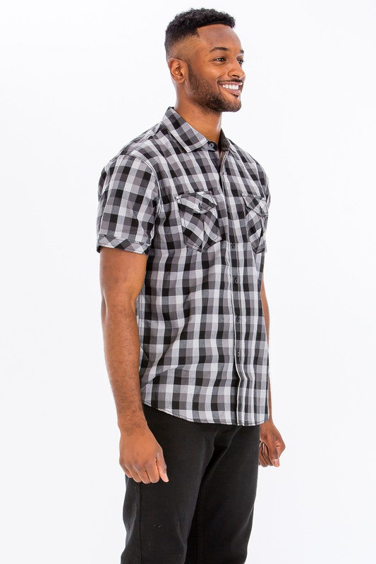 Checkered Button Down Shirt