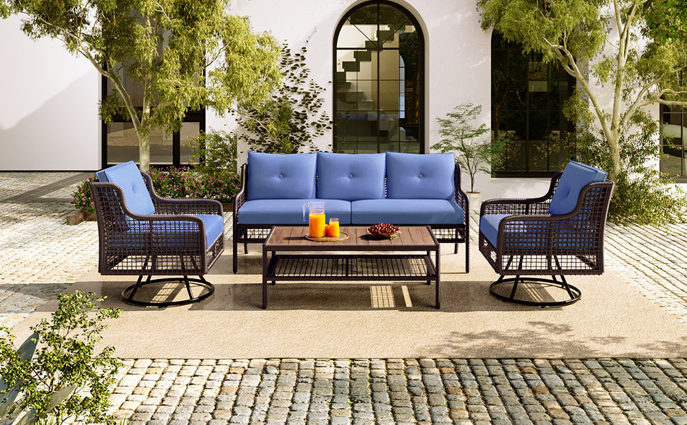 4 Piece Patio Furniture Set