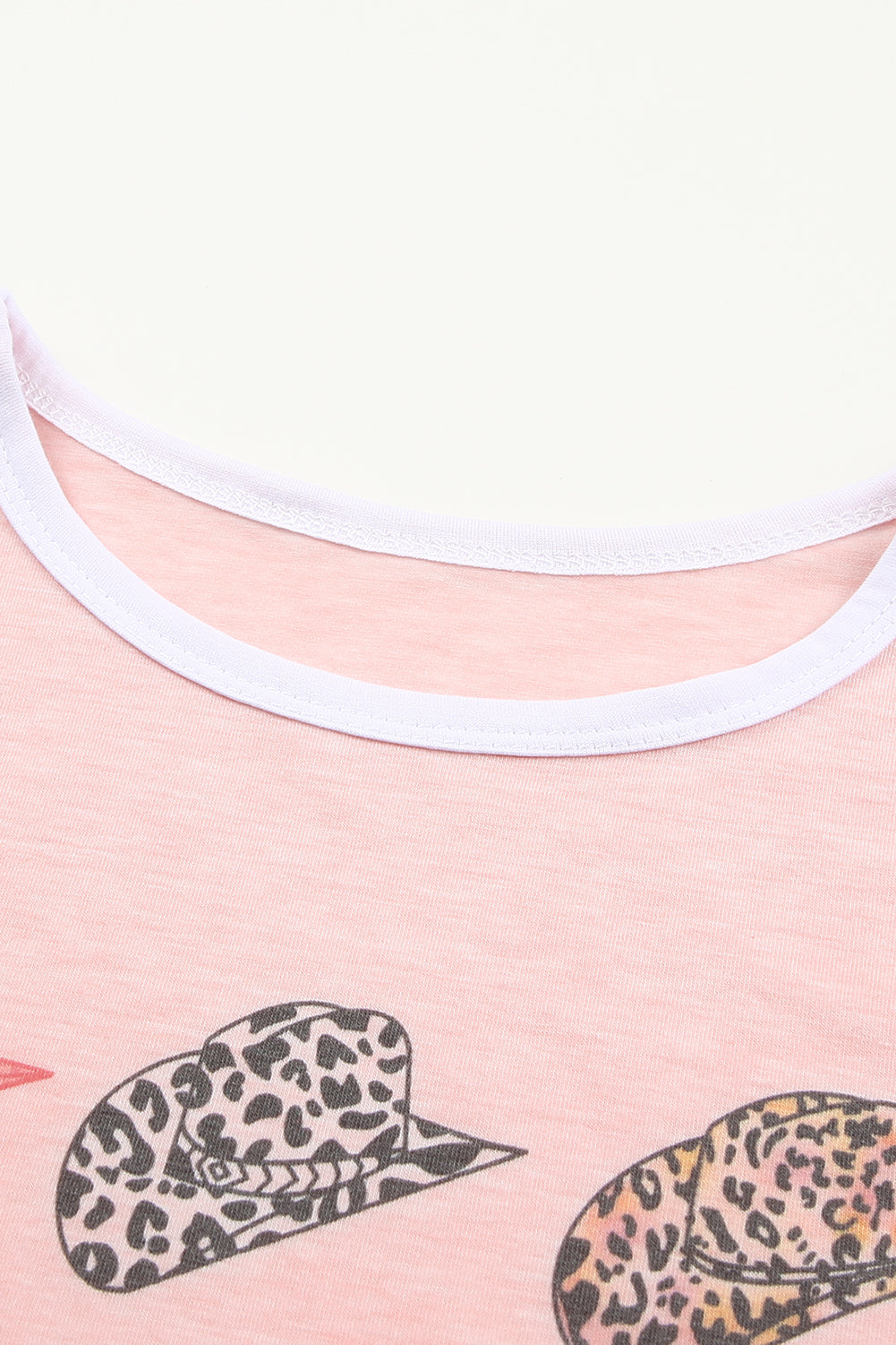Leopard Hat Print Short Sleeve T-Shirt & Shorts