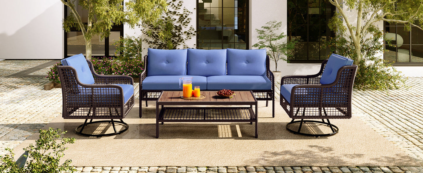 4 Piece Patio Furniture Set