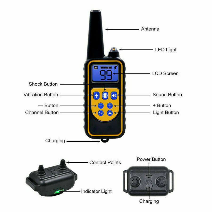 Rechargeable Remote Dog Training Collar