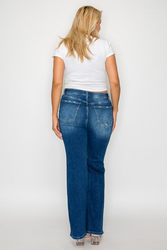 Full Size High Rise Bootcut Jeans