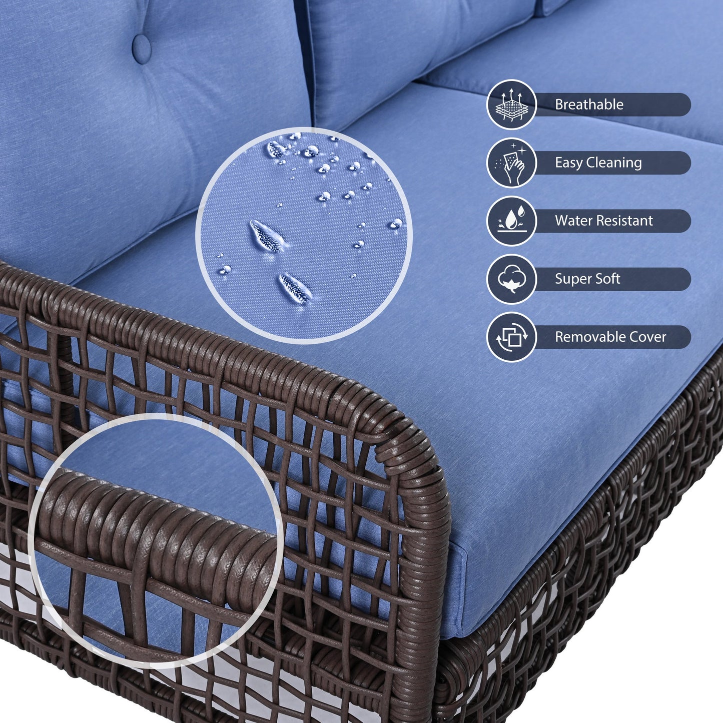 4 Piece Patio Furniture Set