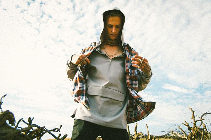 Zip Up Flannel Short Sleeve Shirt S115