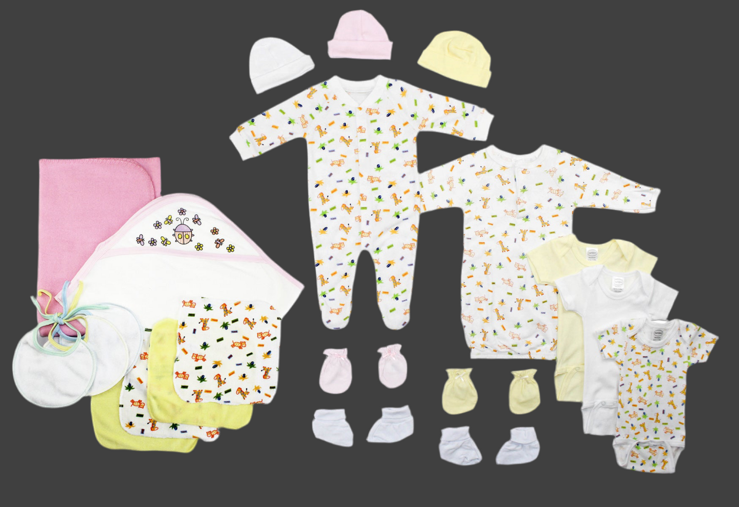 Newborn Baby Girls 21 Pc Layette Baby Shower Gift