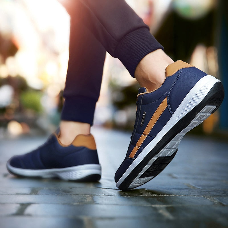 Pu Leather Men's Casual Breathable Shoes