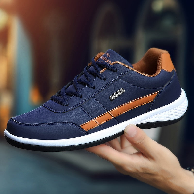 Pu Leather Men's Casual Breathable Shoes