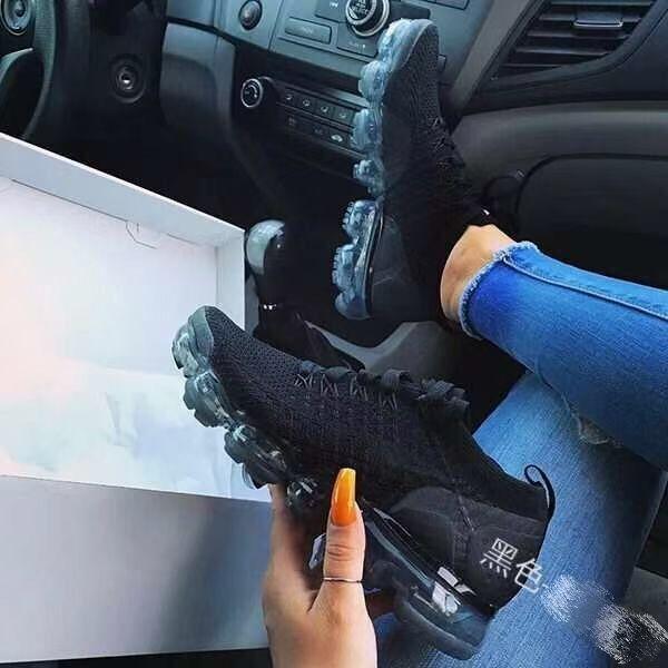 Women Casual Shoes Mesh Air-Cushion Flat Sneakers