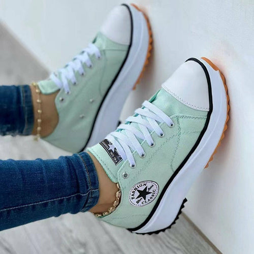 Flat Lace-Up Sport Women's Shoes