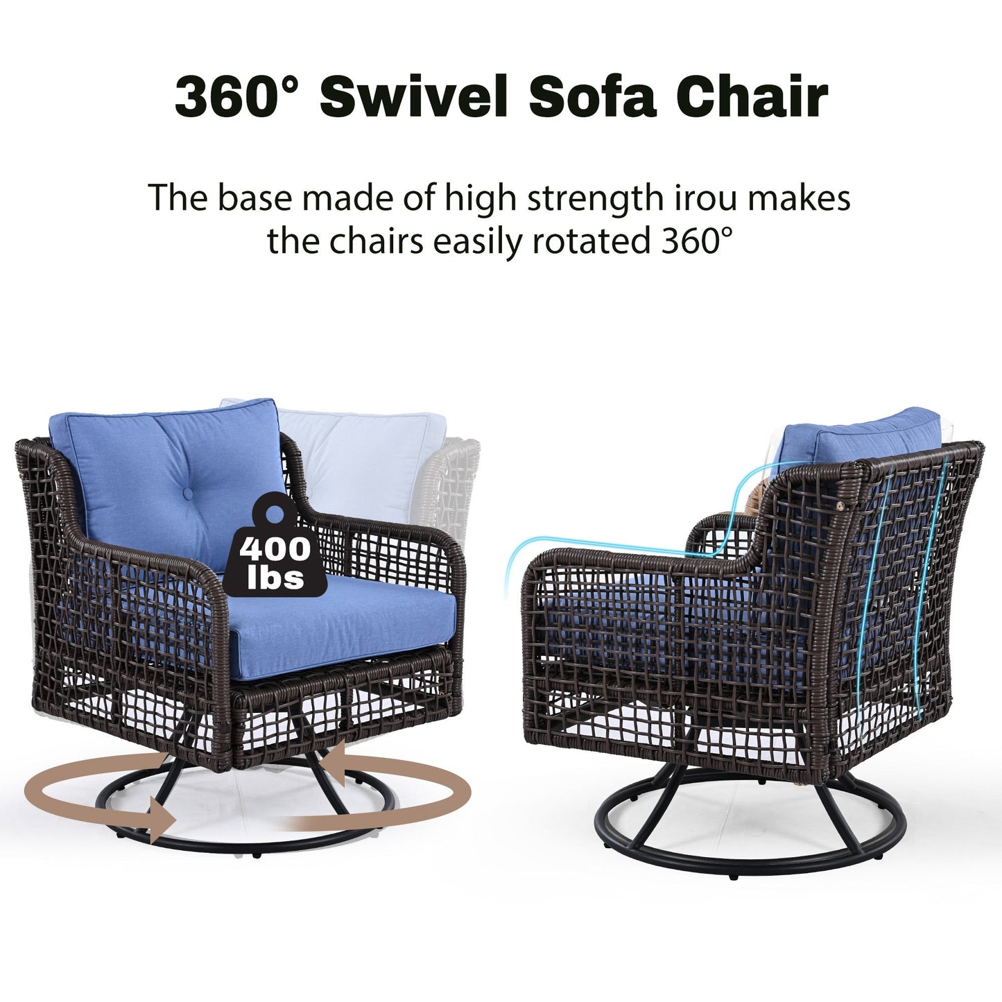 4 Piece Patio Furniture Set