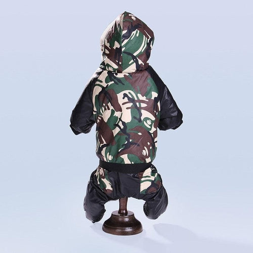 Autumn Winter Camouflage Hooded Pet Clothing - Stylish And Cozy Pet