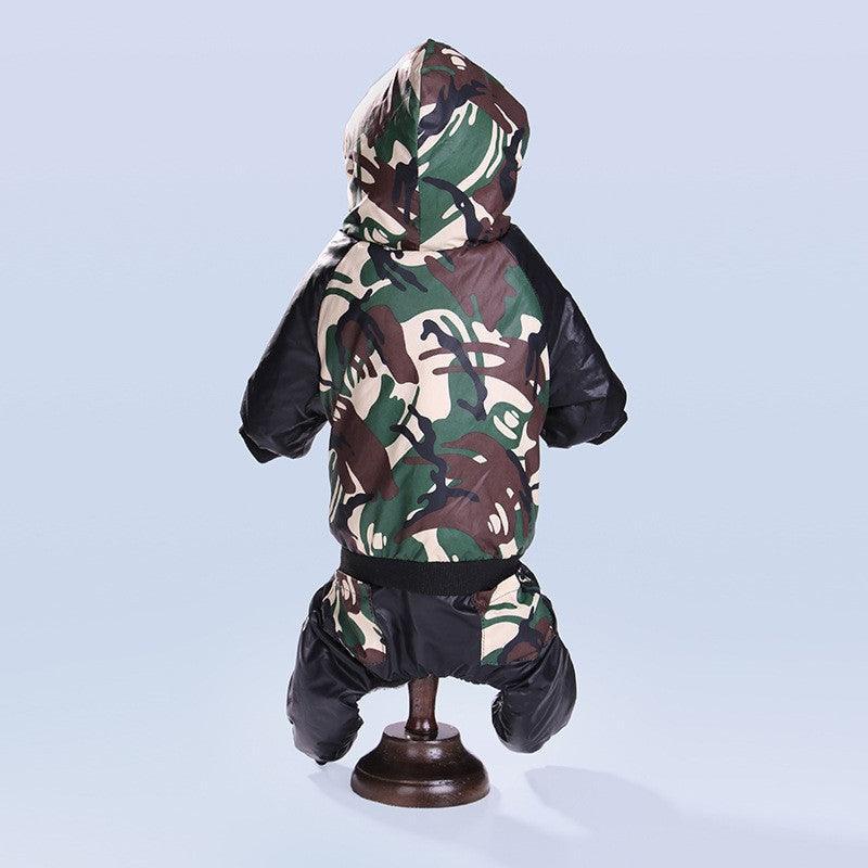 Autumn Winter Camouflage Hooded Pet Clothing - Stylish And Cozy Pet
