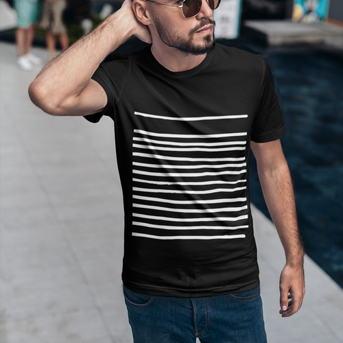 Men's T-Shirt with Lines