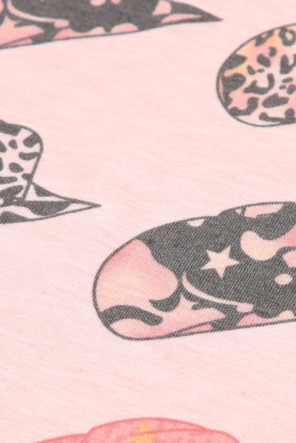 Leopard Hat Print Short Sleeve T-Shirt & Shorts