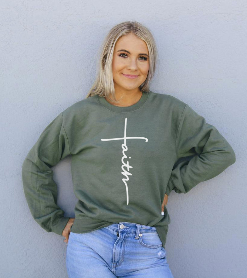 Faith Printed Sweatshirt
