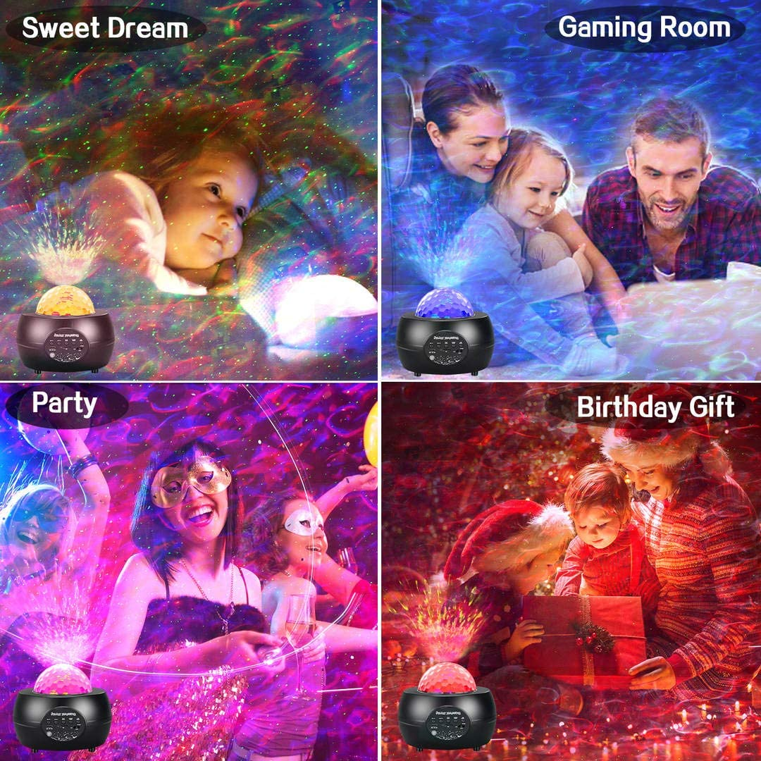 LED Sky Projector with Wireless Speaker