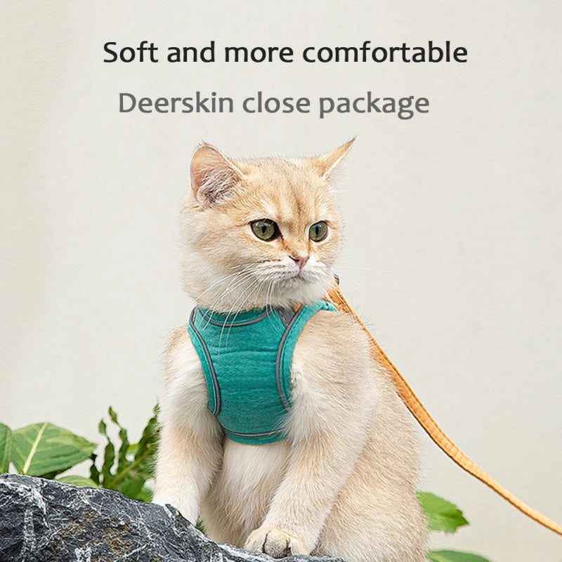 Reflective Vest Pet Harnesses With Leash Set