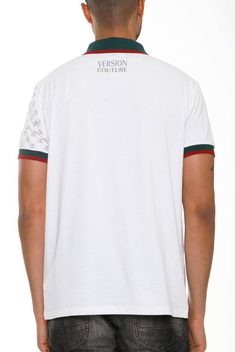 Spots Pattern Polo Shirt For Men