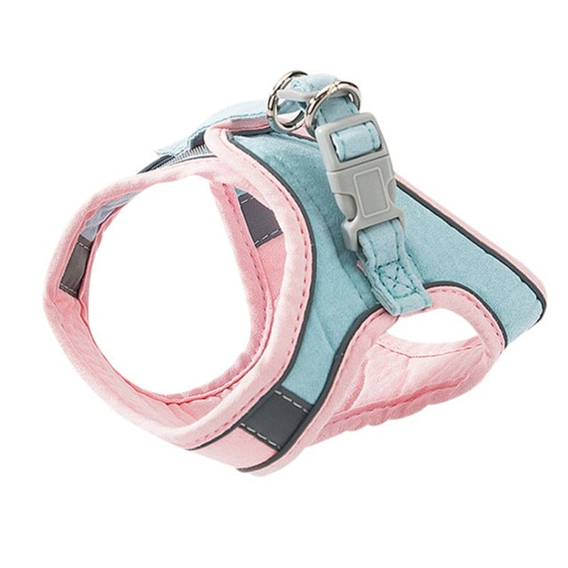 Reflective Vest Pet Harnesses With Leash Set