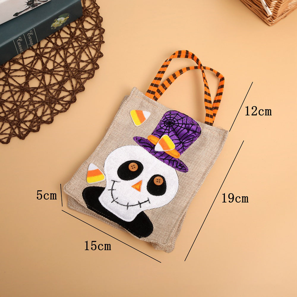 Halloween Decoration Trick or Treat Tote Candy Sacks Bags for Kids