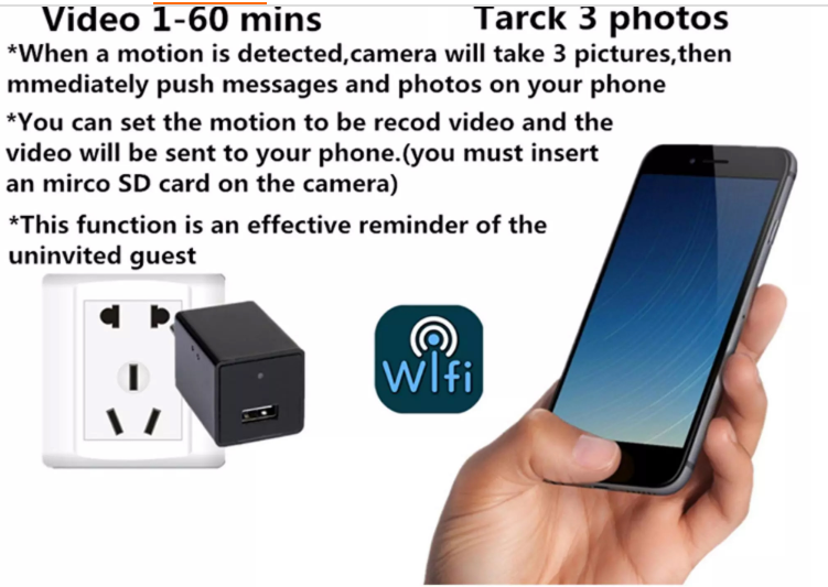 1080P Wi-Fi Loop Recording Spy Camera