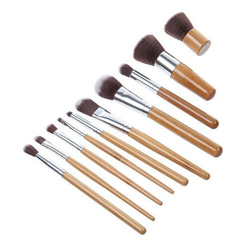 10Pcs Beauty Bamboo Brush Set