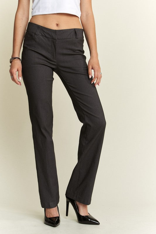 Regular Rise Slim Pants