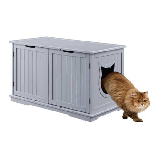 Cat Washroom Bench Litter Box House