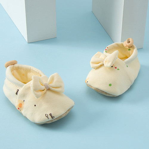 Hot Selling Baby Simple Cartoon Print Soft Sole Anti-slip Shoes