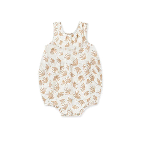 Floral Pattern Strap Onesies Bodysuits