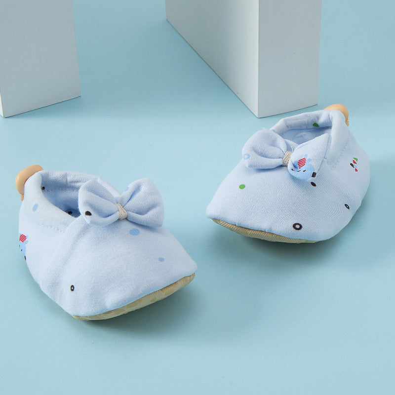 Hot Selling Baby Simple Cartoon Print Soft Sole Anti-slip Shoes