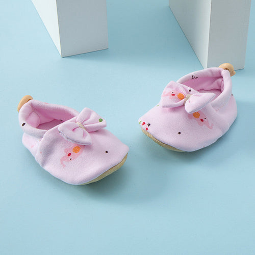 Hot Selling Baby Simple Cartoon Print Soft Sole Anti-slip Shoes