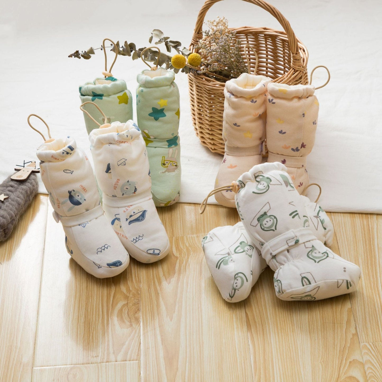 Animals Cartoon Pattern Cotton Shoes