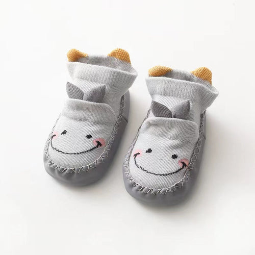 Cartoon Embroidered Pattern Toddle Socks Shoes