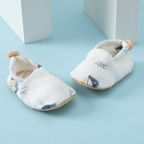 Hot Selling Baby Simple Cartoon Print Soft Sole Anti-slip Shoes