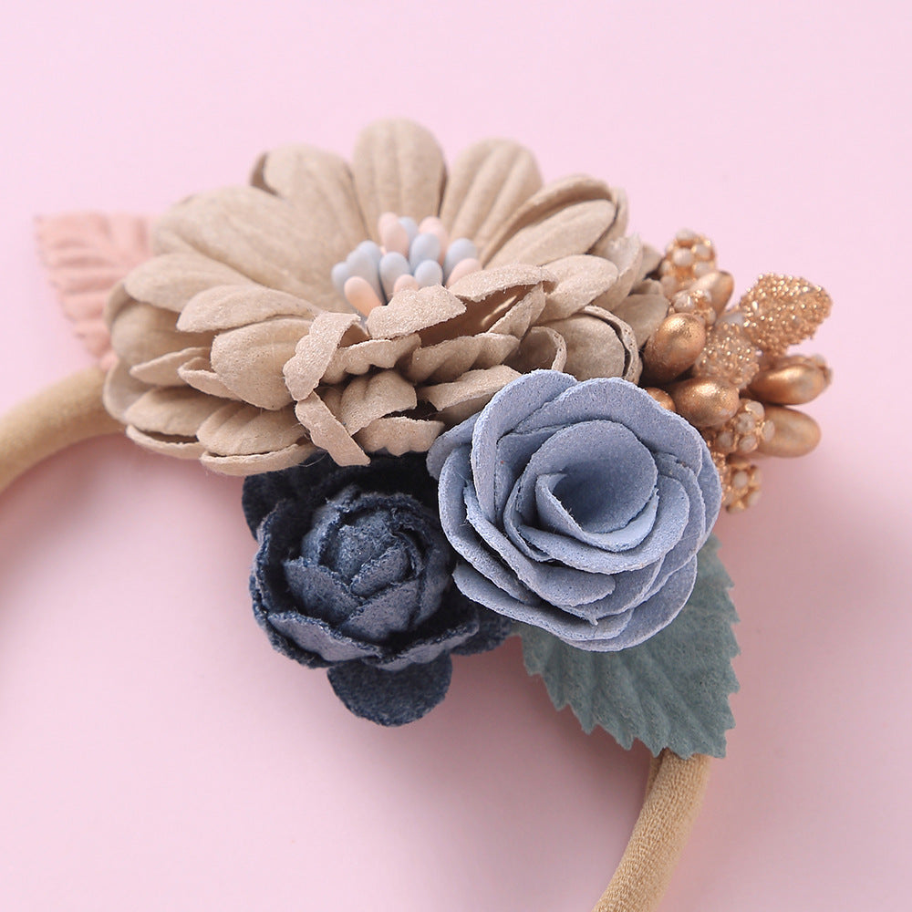 Baby Floral Decoration Elastic Hair Rope