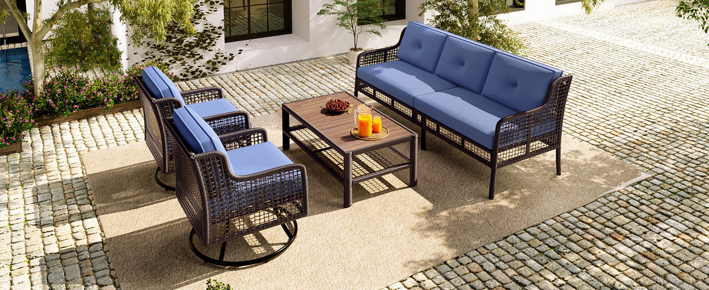 4 Piece Patio Furniture Set