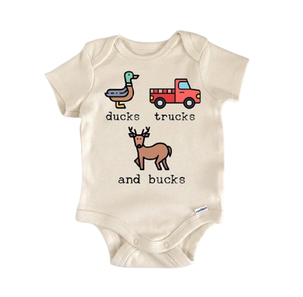 Duck Hunting Truck Deer Hunter - Baby Boy Girl Clothes Infant Bodysuit