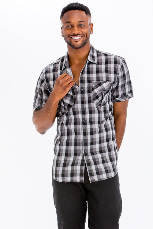 Checkered Button Down Shirt