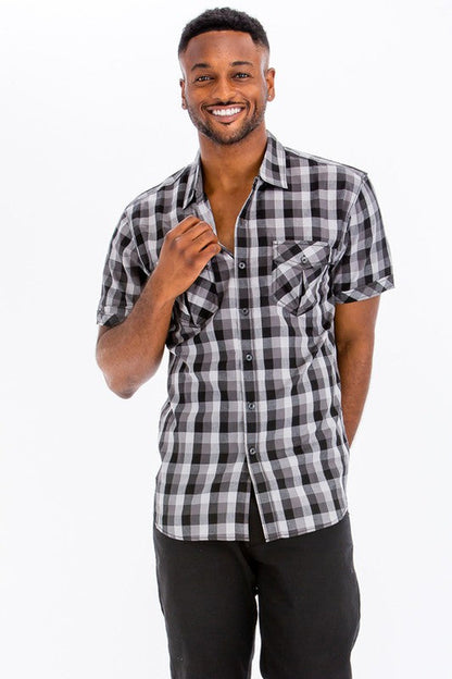 Checkered Button Down Shirt