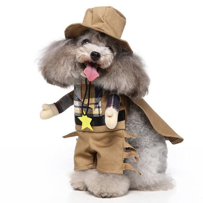 Funny Cosplay Pet Costume Set: Cute Cartoon Dog Outfit For Halloween