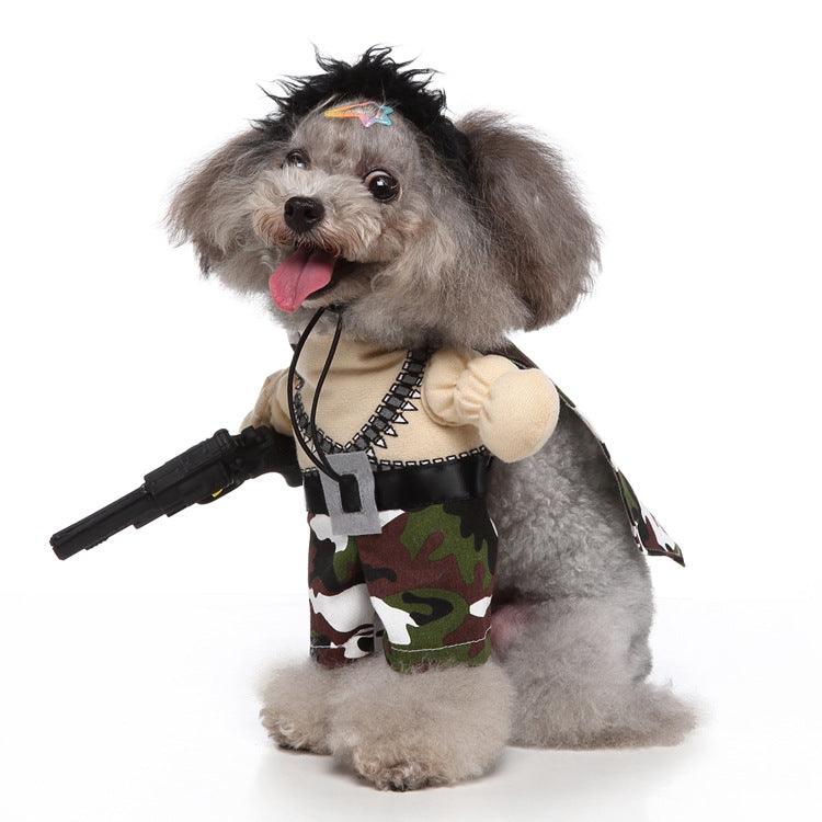 Funny Cosplay Pet Costume Set: Cute Cartoon Dog Outfit For Halloween