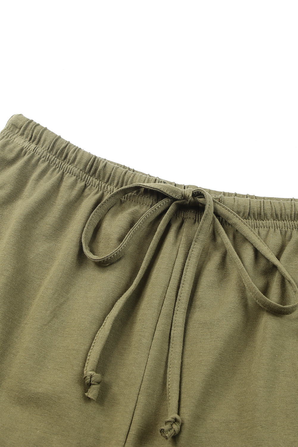 Crew Neck Tank & Ruffled Shorts Set