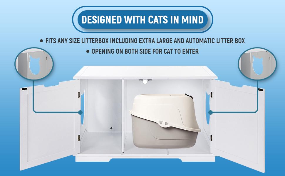 Cat Washroom Bench Litter Box House