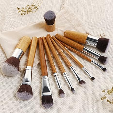 10Pcs Beauty Bamboo Brush Set