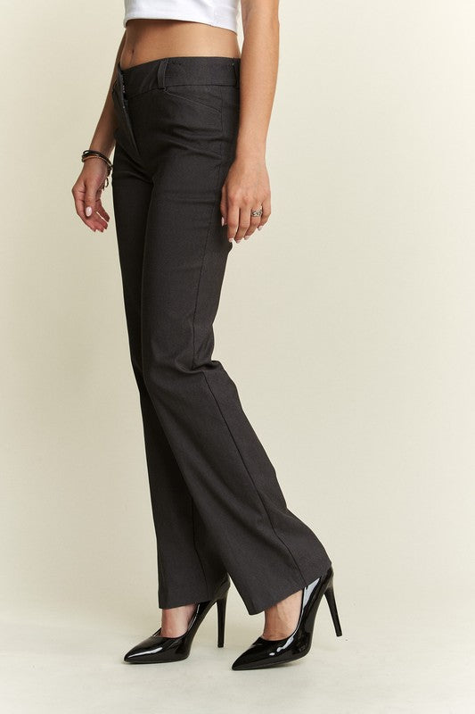 Regular Rise Slim Pants