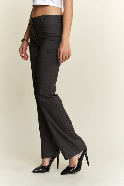 Regular Rise Slim Pants