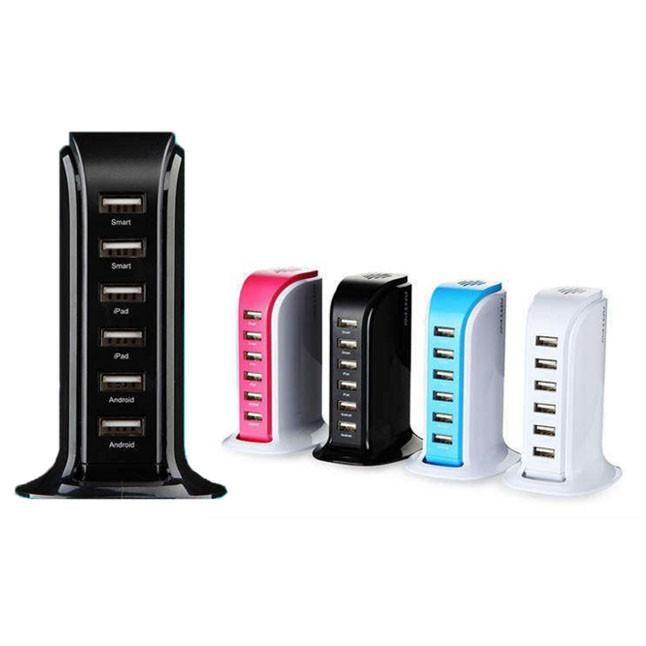 Smart 6 USB Desktop Charge Tower