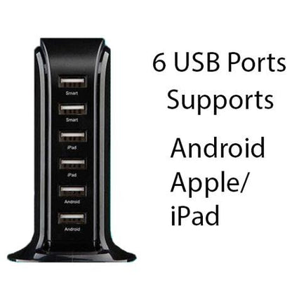 Smart 6 USB Desktop Charge Tower