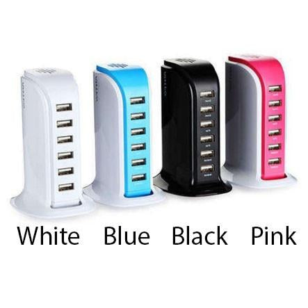Smart 6 USB Desktop Charge Tower